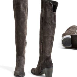 Dolce Vita Ohanna Over the Knee Boots in Dark Gray